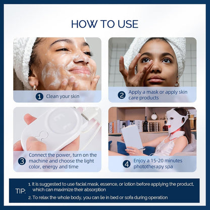 GlowMask™ 7-Color LED Light Therapy Mask