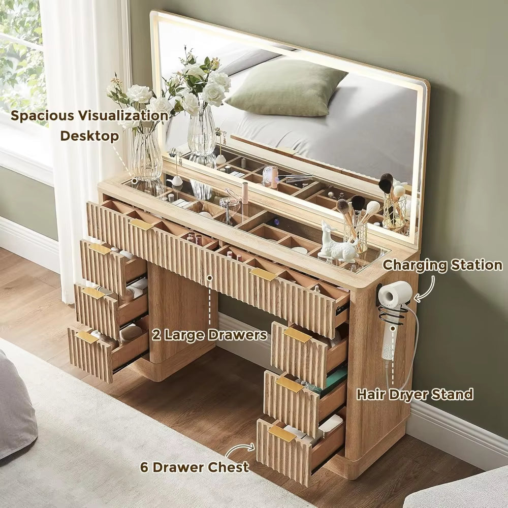 AuraFlair™ - Beauty Vanity Desk