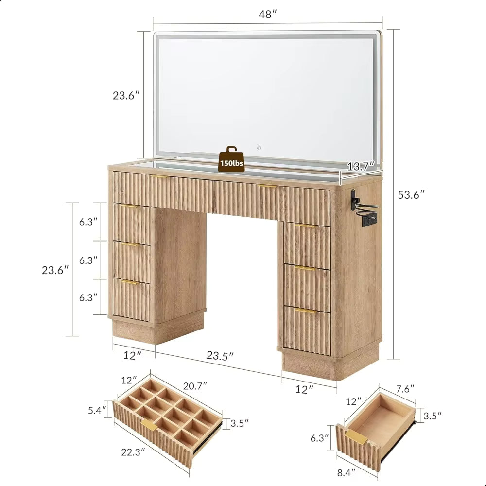 AuraFlair™ - Beauty Vanity Desk