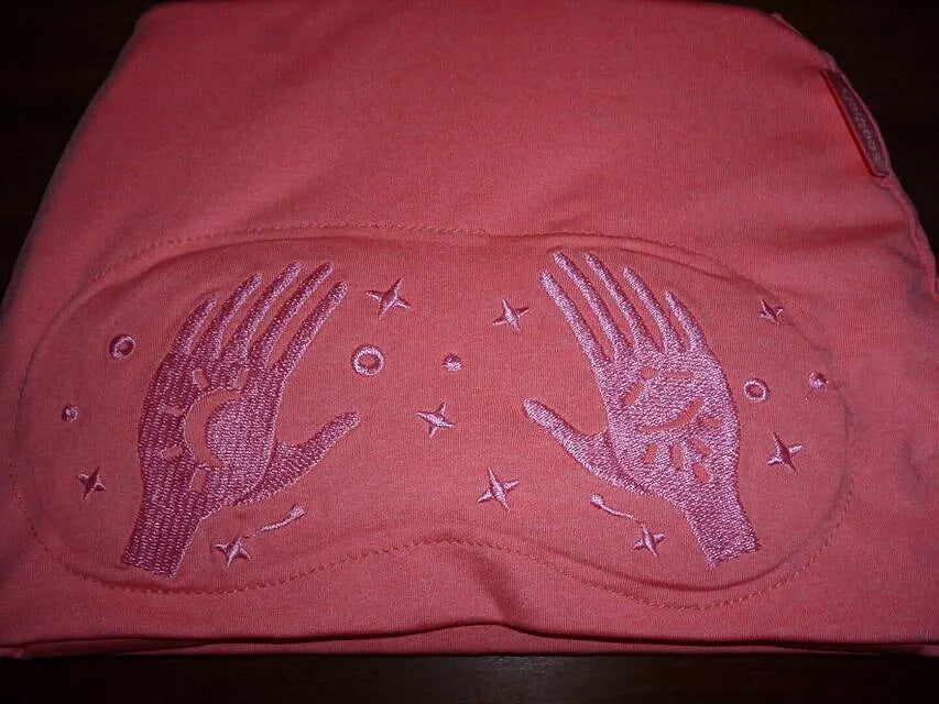 Close-up of the soft stretch knit fabric and stitching